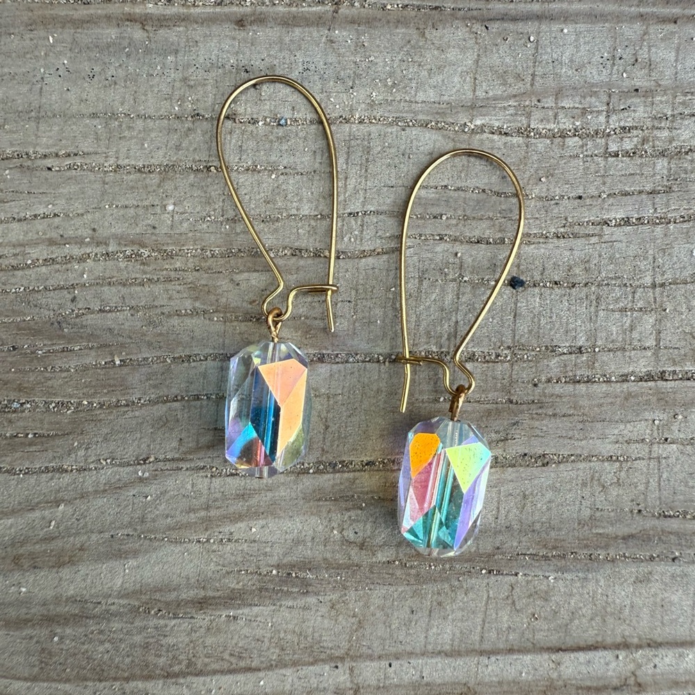 Bundle 3 for 50% off 1990s Crystal Drop Earrings